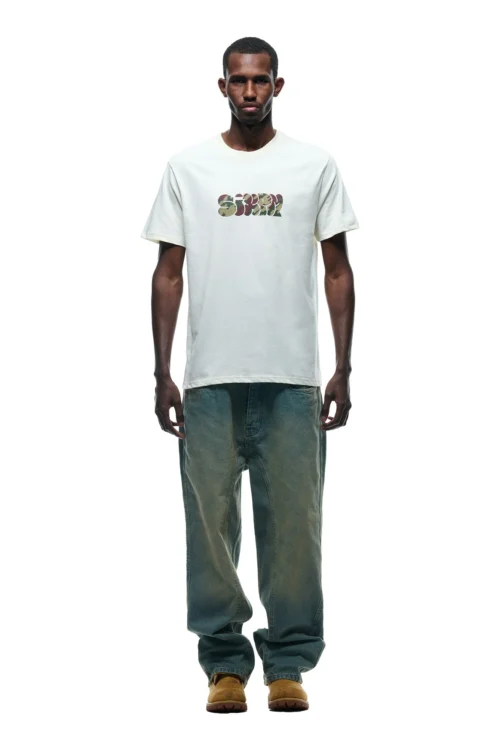 GRAFITTY CAMO T-SHIRT MARSHMALLOW(Grafitty Camo Logo T Shirt Marshmallow)