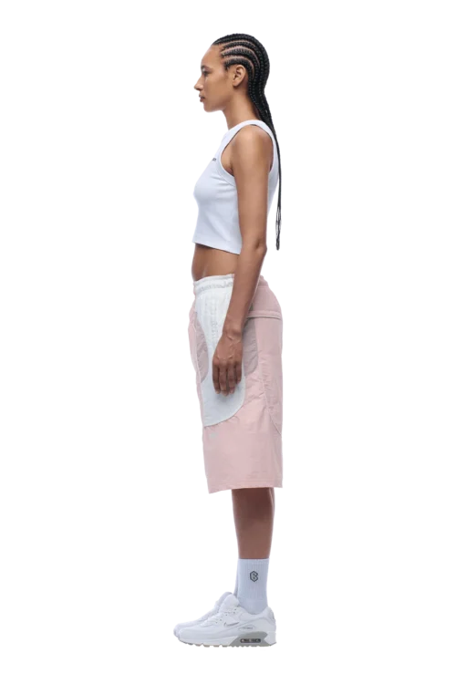 BAGGY WARM UP SHORTS PINK(Baggy Warm Up Track Shorts Pink) -Simple Daily Wear Store 1337x2005 px 6PM 0007 250630 6PM ECOM LOOK 08 1857 min