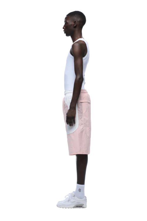 BAGGY WARM UP SHORTS PINK(Baggy Warm Up Track Shorts Pink) -Simple Daily Wear Store 1337x2005 px 6PM 0010 250630 6PM ECOM LOOK 08 1839 min