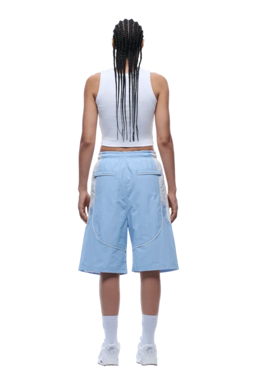 BAGGY WARM UP SHORTS ICE BLUE(Baggy Warm Up Track Shorts Ice Blue) 13 BAGGY WARM UP SHORTS ICE BLUE(Baggy Warm Up Track Shorts Ice Blue) -Simple Daily Wear Store 1337x2005 px 6PM 0012 250630 6PM ECOM LOOK 07 1816 min