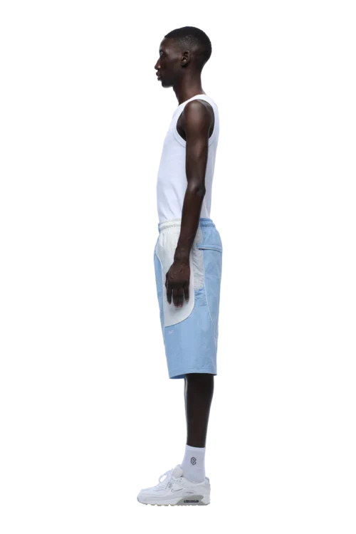 BAGGY WARM UP SHORTS ICE BLUE(Baggy Warm Up Track Shorts Ice Blue) 9 BAGGY WARM UP SHORTS ICE BLUE(Baggy Warm Up Track Shorts Ice Blue) -Simple Daily Wear Store 1337x2005 px 6PM 0016 250630 6PM ECOM LOOK 07 1772 min