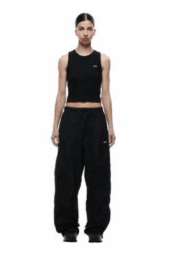 NYLON CARGO PANTS BLACK(Nylon Cargo Pants Black) 9 NYLON CARGO PANTS BLACK(Nylon Cargo Pants Black) -Simple Daily Wear Store 2005x1337 0038 240425 6PM ECOM LOOK 11 0757 min