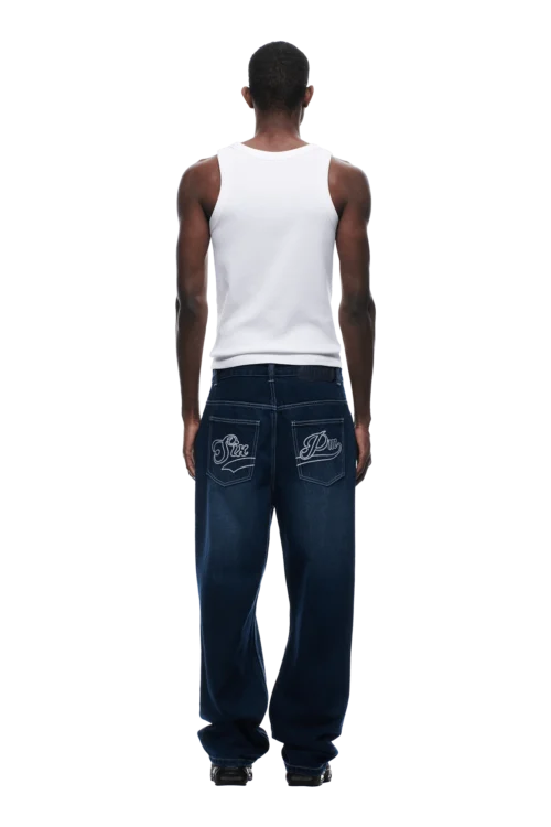 SCRIPT LOGO DENIM WASHED DARK BLUE(Script Logo Denim Washed Dark Blue) -Simple Daily Wear Store 2005x1337 0059 240425 6PM ECOM LOOK 7 0618 min