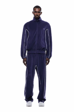 VELOURS TRACK JACKET ORBIT BLUE(Velours Track Jacket Orbit Blue)