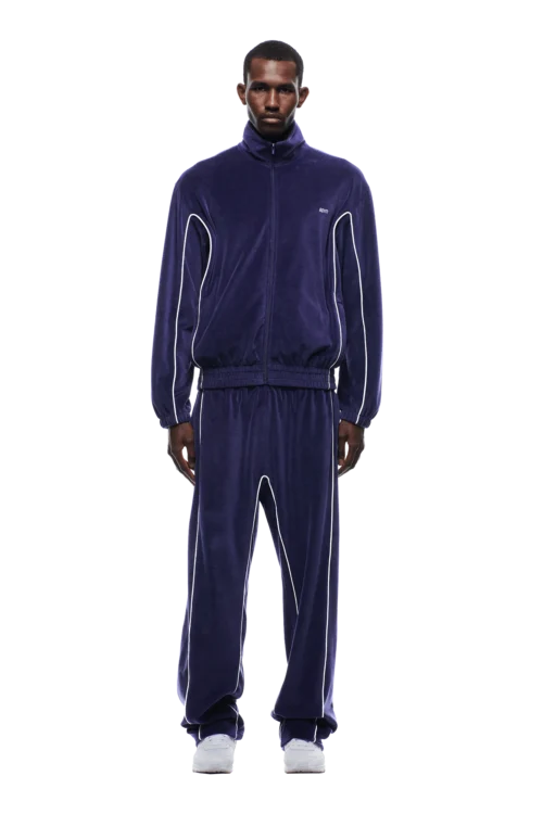 VELOURS TRACK JACKET ORBIT BLUE(Velours Track Jacket Orbit Blue)