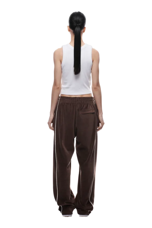 VELOURS TRACK PANT CHOCOLATE BROWN(Velours Track Pant Chocolate Brown) 11 VELOURS TRACK PANT CHOCOLATE BROWN(Velours Track Pant Chocolate Brown) -Simple Daily Wear Store 2005x1337 0097 240425 6PM ECOM LOOK 1 0154 min
