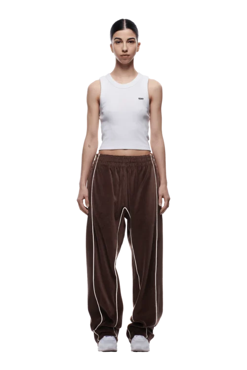 VELOURS TRACK PANT CHOCOLATE BROWN(Velours Track Pant Chocolate Brown) 9 VELOURS TRACK PANT CHOCOLATE BROWN(Velours Track Pant Chocolate Brown) -Simple Daily Wear Store 2005x1337 0099 240425 6PM ECOM LOOK 1 0134 min