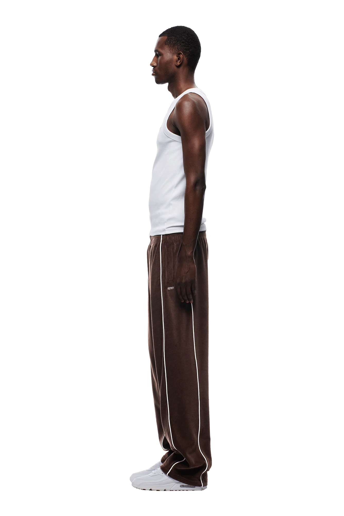 VELOURS TRACK PANT CHOCOLATE BROWN(Velours Track Pant Chocolate Brown) 2 VELOURS TRACK PANT CHOCOLATE BROWN(Velours Track Pant Chocolate Brown) - Image 2