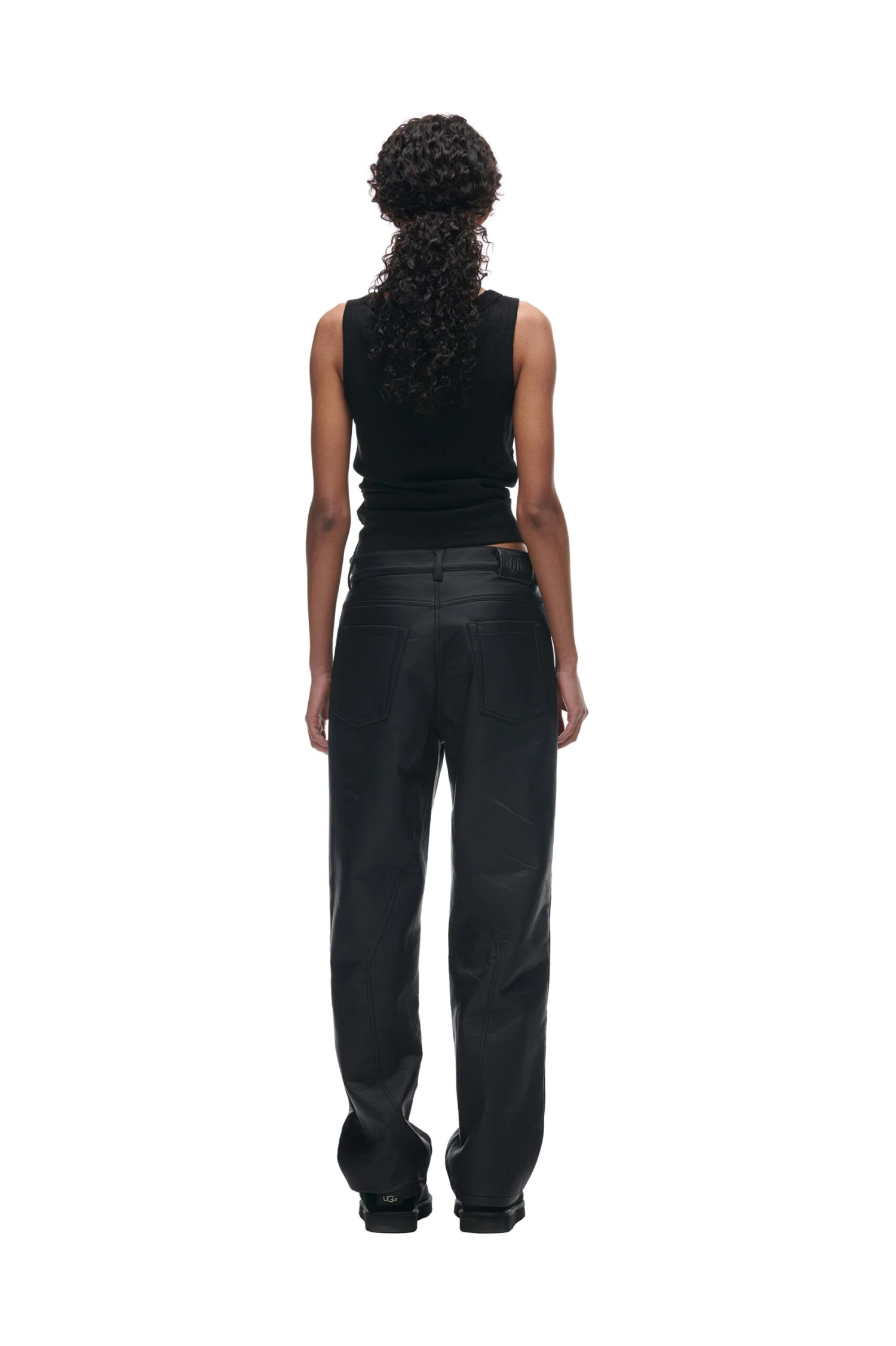 CRINKLE ZIP PANTS BLACK(Crinkle Zip Pants Black) 6 CRINKLE ZIP PANTS BLACK(Crinkle Zip Pants Black) - Image 6