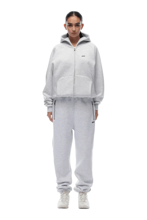 ZIP HOODIE LIGHT GREY(23n05 1110 201 Zhlog) -Simple Daily Wear Store 20231003 6PM NOS AW23 LOOK 30 888 min