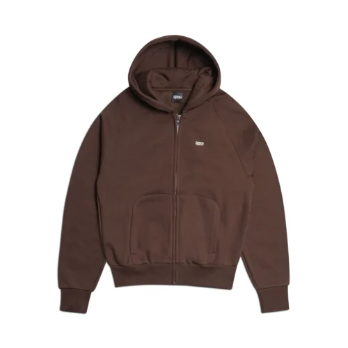ZIP HOODIE CHOCOLATE BROWN(23n05 1110 907 Zhlog)
