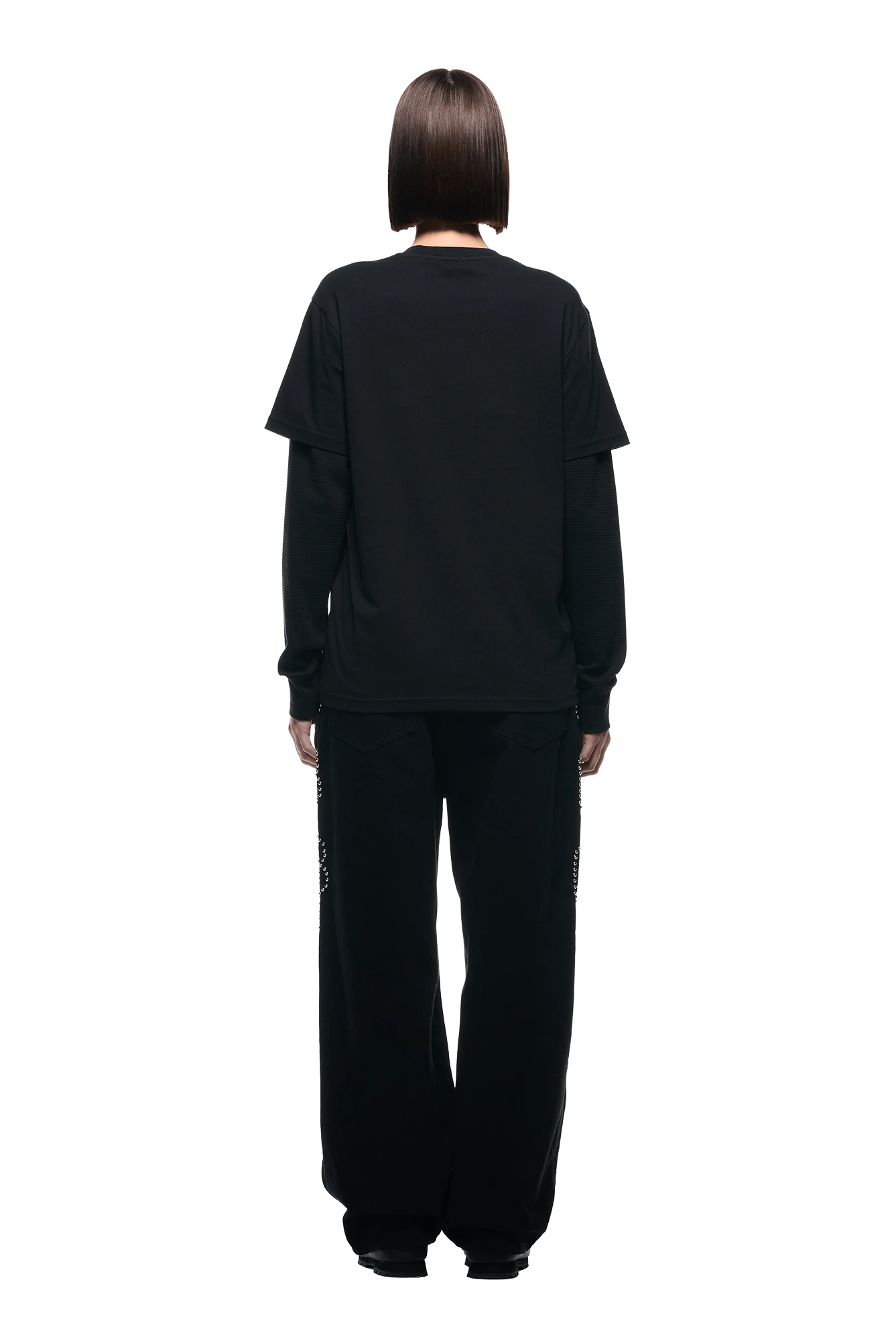 LAYERED LONGSLEEVE BLACK(Layered Longsleeve Black) 7 LAYERED LONGSLEEVE BLACK(Layered Longsleeve Black) - Image 7