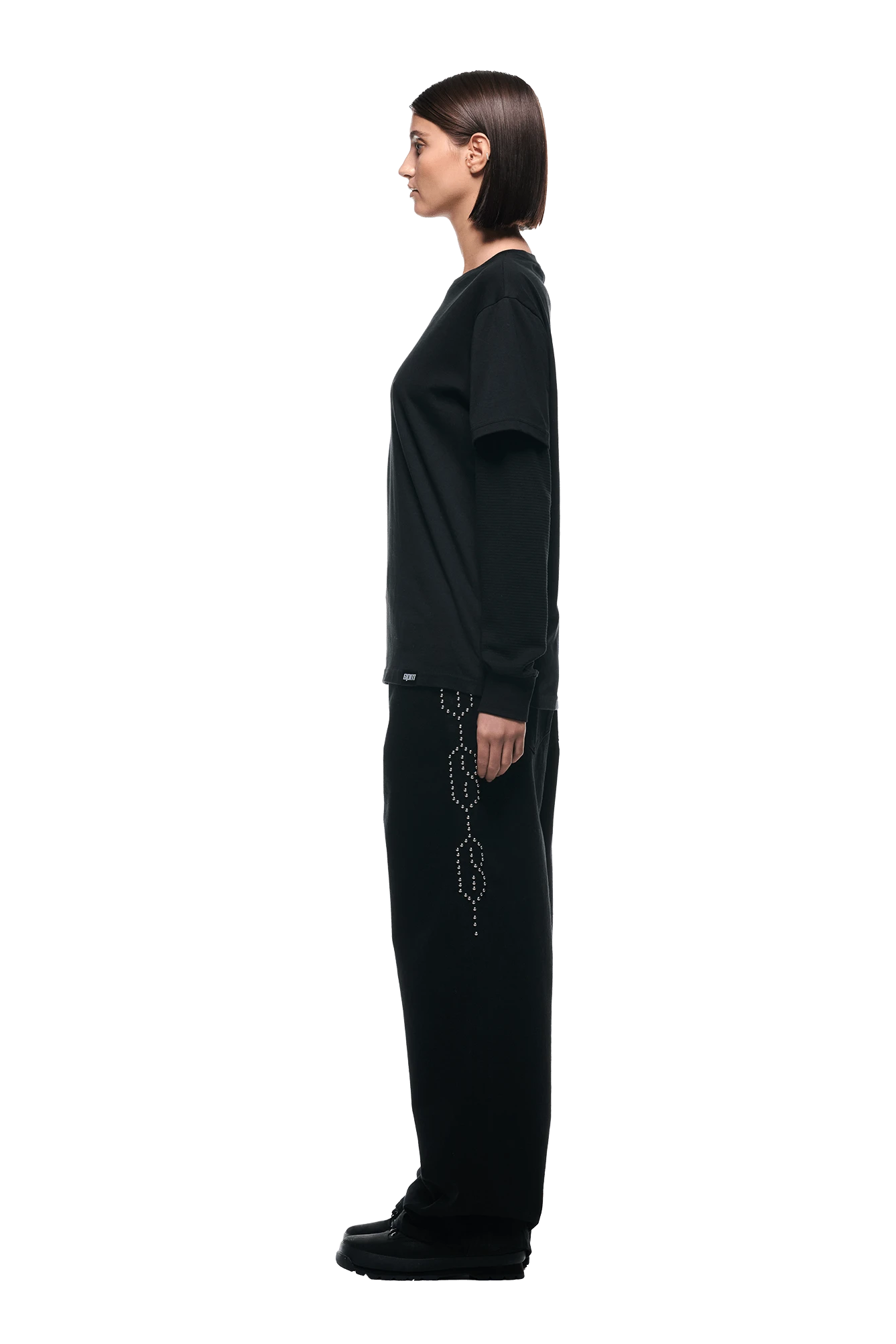 LAYERED LONGSLEEVE BLACK(Layered Longsleeve Black) 6 LAYERED LONGSLEEVE BLACK(Layered Longsleeve Black) - Image 6