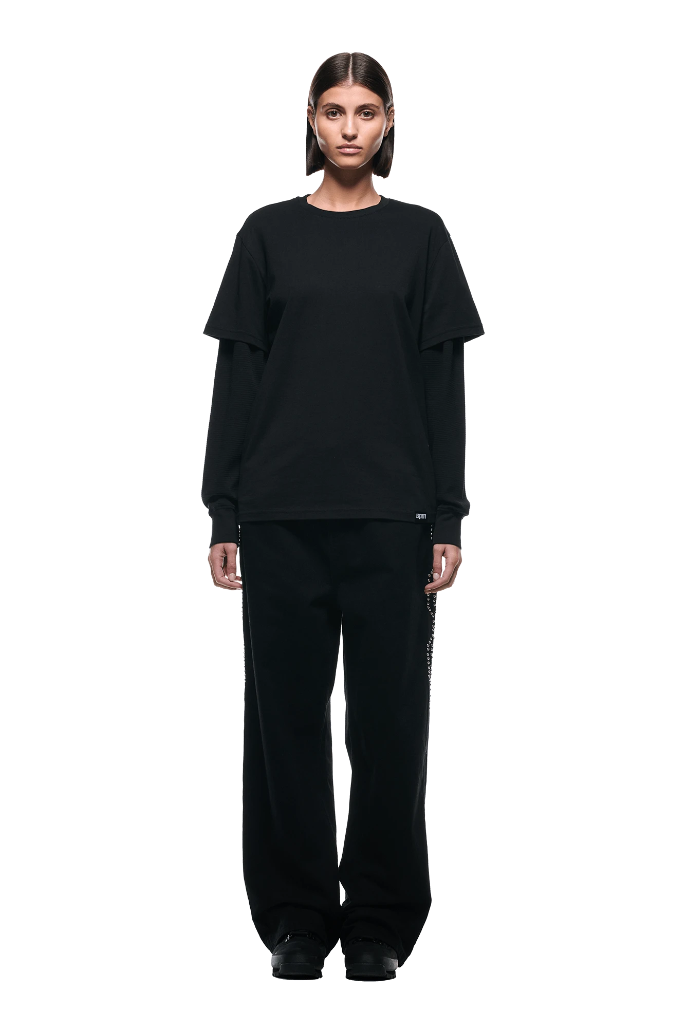 LAYERED LONGSLEEVE BLACK(Layered Longsleeve Black) 5 LAYERED LONGSLEEVE BLACK(Layered Longsleeve Black) - Image 5