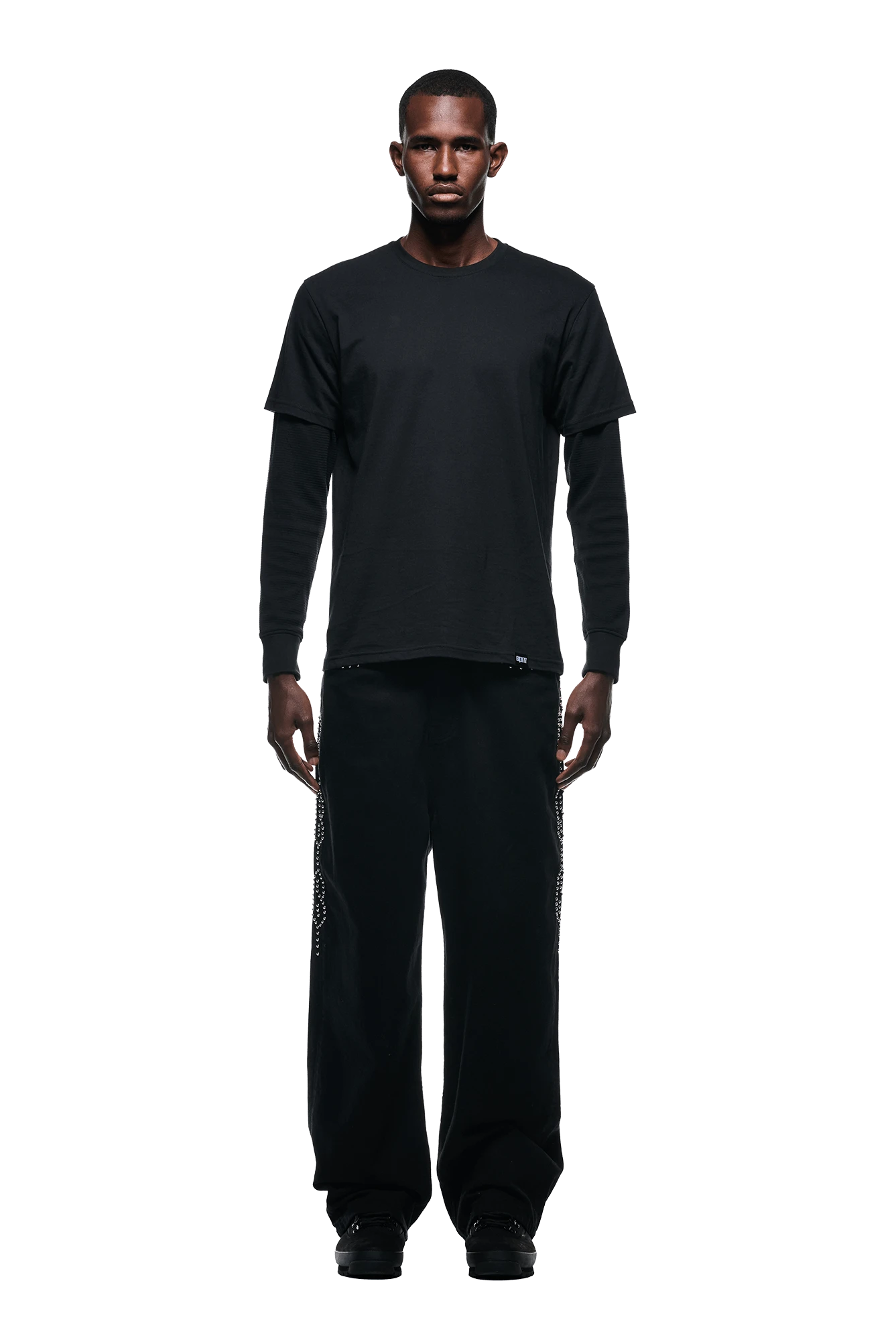 LAYERED LONGSLEEVE BLACK(Layered Longsleeve Black) 2 LAYERED LONGSLEEVE BLACK(Layered Longsleeve Black) - Image 2