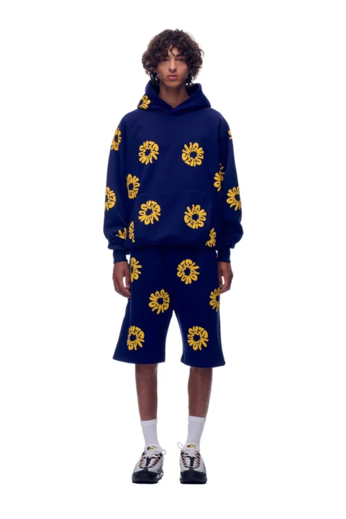 FLOWER HOODIE NAVY(Hoodie Aop Navy)