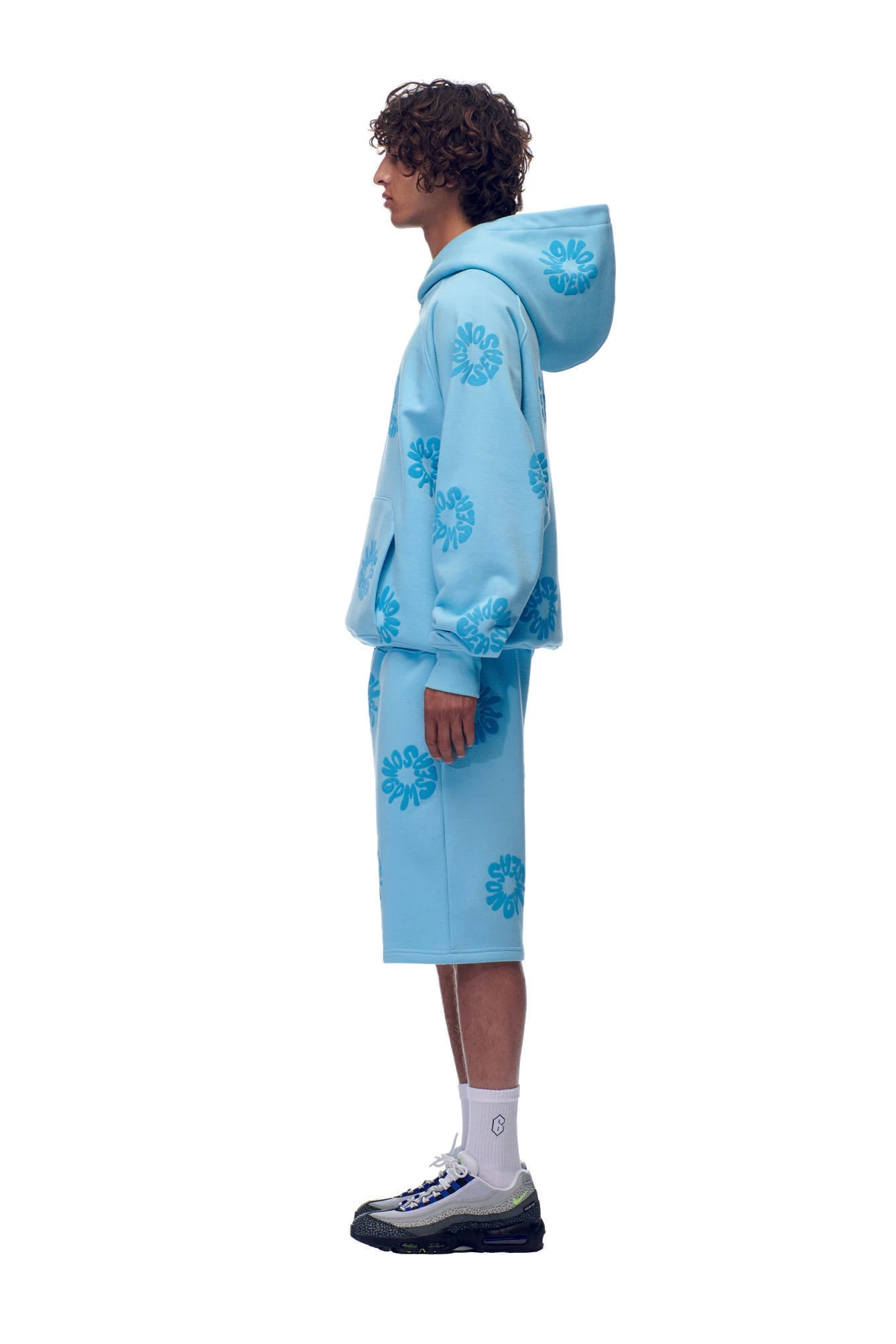FLOWER HOODIE BABY BLUE(Hoodie Aop Baby Blue) 2 FLOWER HOODIE BABY BLUE(Hoodie Aop Baby Blue) - Image 2