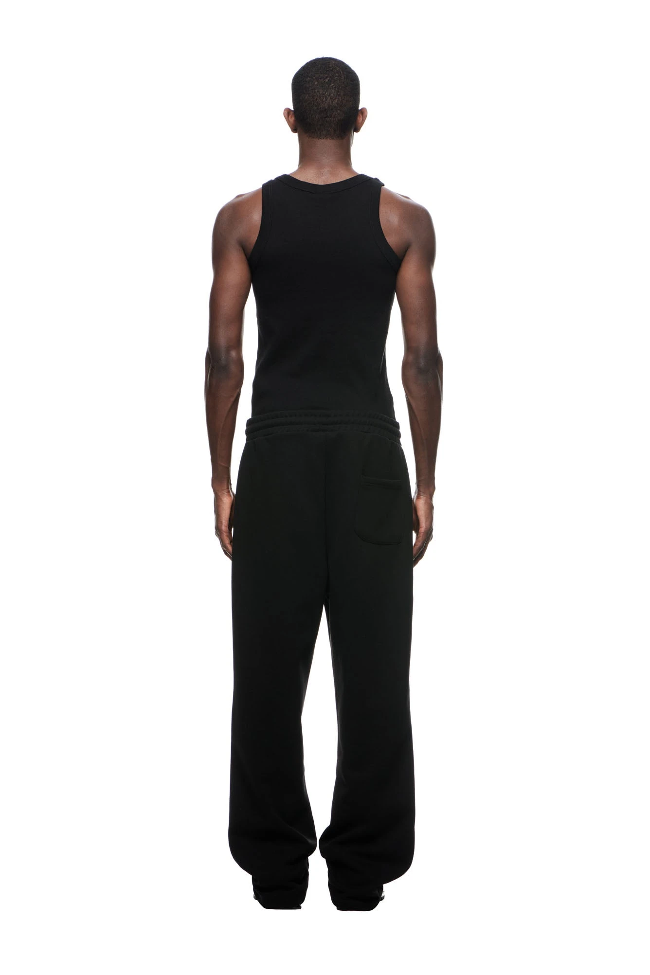 RECORDS OPEN LEG JOGGER BLACK(Records Sweatpants Black) 3 RECORDS OPEN LEG JOGGER BLACK(Records Sweatpants Black) - Image 3