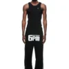 RECORDS OPEN LEG JOGGER BLACK(Records Sweatpants Black)