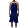 NH TANKTOP NAVY/YELLOW(Tanktop Waffle Knit Navy Yellow)
