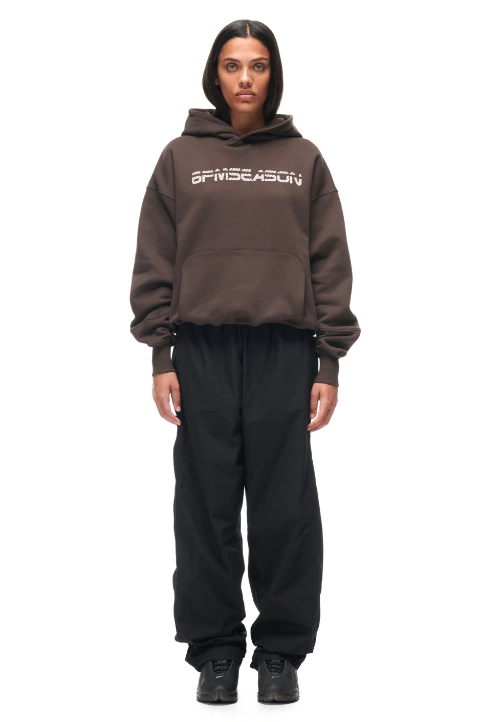 TILES HOODIE BROWN(Hoodie Brown) 4 TILES HOODIE BROWN(Hoodie Brown) - Image 4