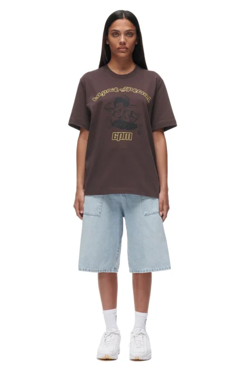 TAJIN T-SHIRT BROWN(Tajin T Shirt Brown) 9 TAJIN T-SHIRT BROWN(Tajin T Shirt Brown) -Simple Daily Wear Store 6PM ECOM Look 07 female 2667