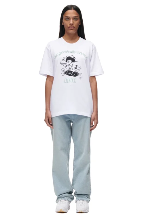 TAJIN T-SHIRT WHITE(Tajin T Shirt White) 9 TAJIN T-SHIRT WHITE(Tajin T Shirt White) -Simple Daily Wear Store 6PM ECOM Look 10 female 2533