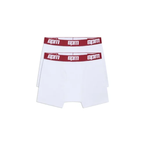 BOXER SHORTS WHITE/WINE RED (2-PACK)(Boxer Shorts White Wine Red 2 Pack)