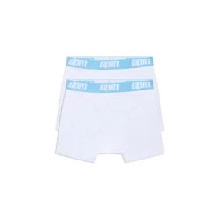 BOXER SHORTS WHITE/BABY BLUE (2-PACK)(Boxer Shorts White Baby Blue)