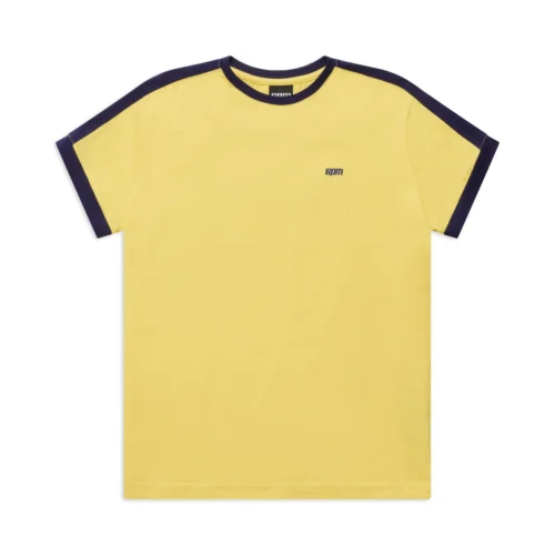 SLIM FIT RINGER TEE YELLOW(Slim Fit Ringer Tee Yellow)