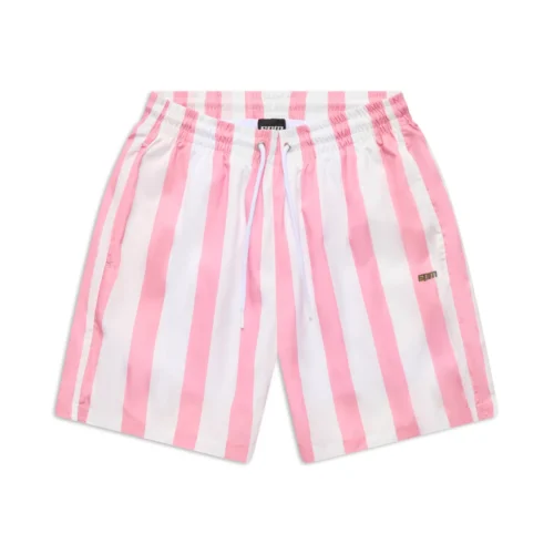 STRIPED SWIM SHORTS WHITE/PINK(Striped Swim Shorts White Pink)