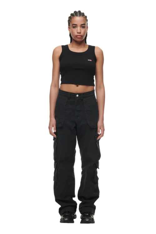CROP TOP BLACK (2-PACK)(Crop Top Black 2 Pack)