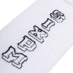 COLLEGE SOCKS BLACK WHITE(College Socks Black White) -Simple Daily Wear Store 6PM Hose83