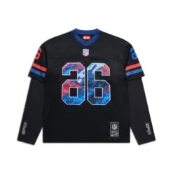 NFL LAYERED MESH LONGSLEEVE BLACK(Nfl Double Longsleeve Black)