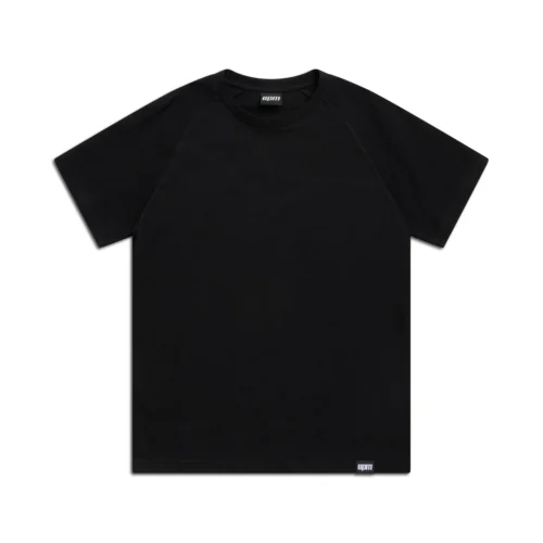 WAFFLE SLEEVE RAGLAN TEE BLACK(Waffle Sleeve Raglan Tee Black)