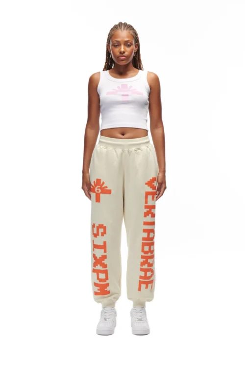 LOGO JOGGER CREAM(Logo Jogger Cream) -Simple Daily Wear Store 6PM vVERTABRAE Look 02 Sweatpant Female beige 0069