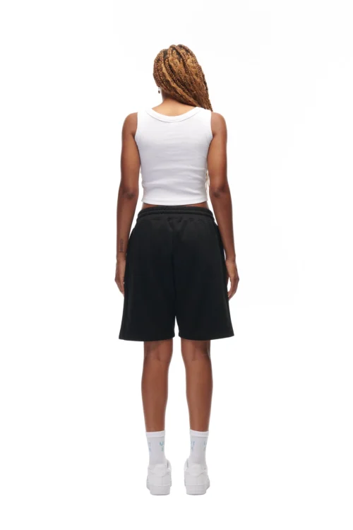 LOGO SHORTS BLACK(Logo Shorts Black) 11 LOGO SHORTS BLACK(Logo Shorts Black) -Simple Daily Wear Store 6PM vVERTABRAE Look 08 Sweatshorts Female black 0311