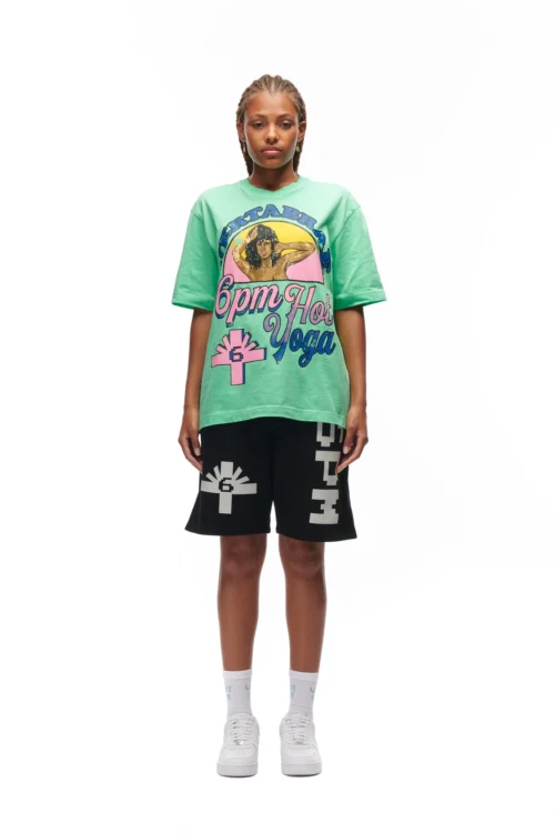 HOT YOGA T-SHIRT GREEN(Hot Yoga T Shirt Green) -Simple Daily Wear Store 6PM vVERTABRAE Look 15 Tshirt Female mint 0421