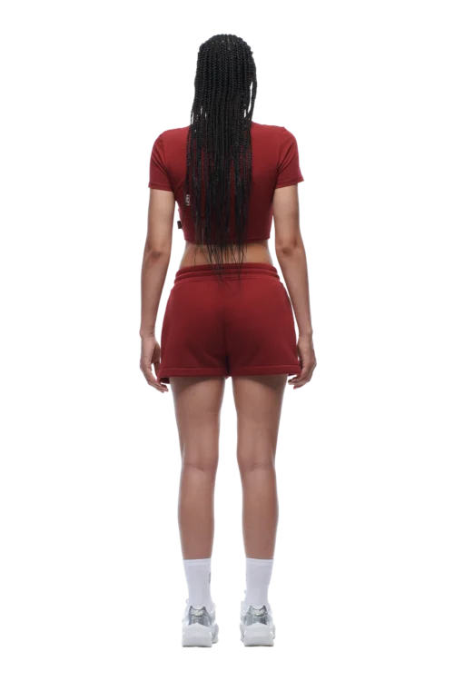 WMNS CROPPED T-SHIRT WINE RED(Wmns Cropped T Shirt Wine Red) -Simple Daily Wear Store 6pm png 0082 2025 07 14 6PM ECOM LOOK 06 0256