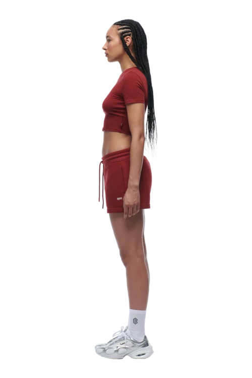 WMNS CROPPED T-SHIRT WINE RED(Wmns Cropped T Shirt Wine Red) -Simple Daily Wear Store 6pm png 0083 2025 07 14 6PM ECOM LOOK 06 0250
