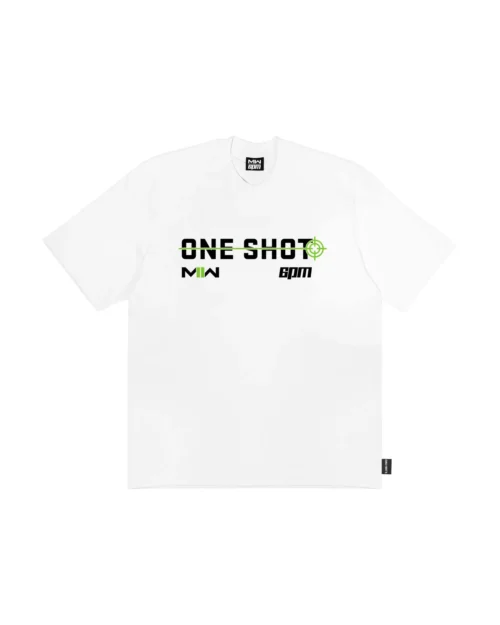 ONE SHOT T-SHIRT WHITE(One Shot T Shirt White)