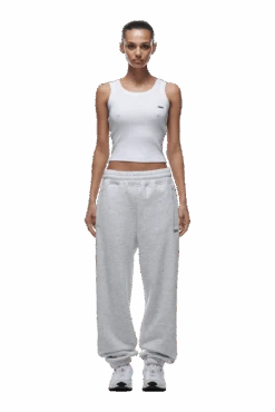 CUFF JOGGER LIGHT GREY(Cuff Jogger Light Grey) -Simple Daily Wear Store cuffed jogger light grey min