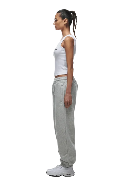 CUFF JOGGER GREY MELANGE(Cuff Jogger Grey Melange) -Simple Daily Wear Store cuffed jogger melange grey5 min