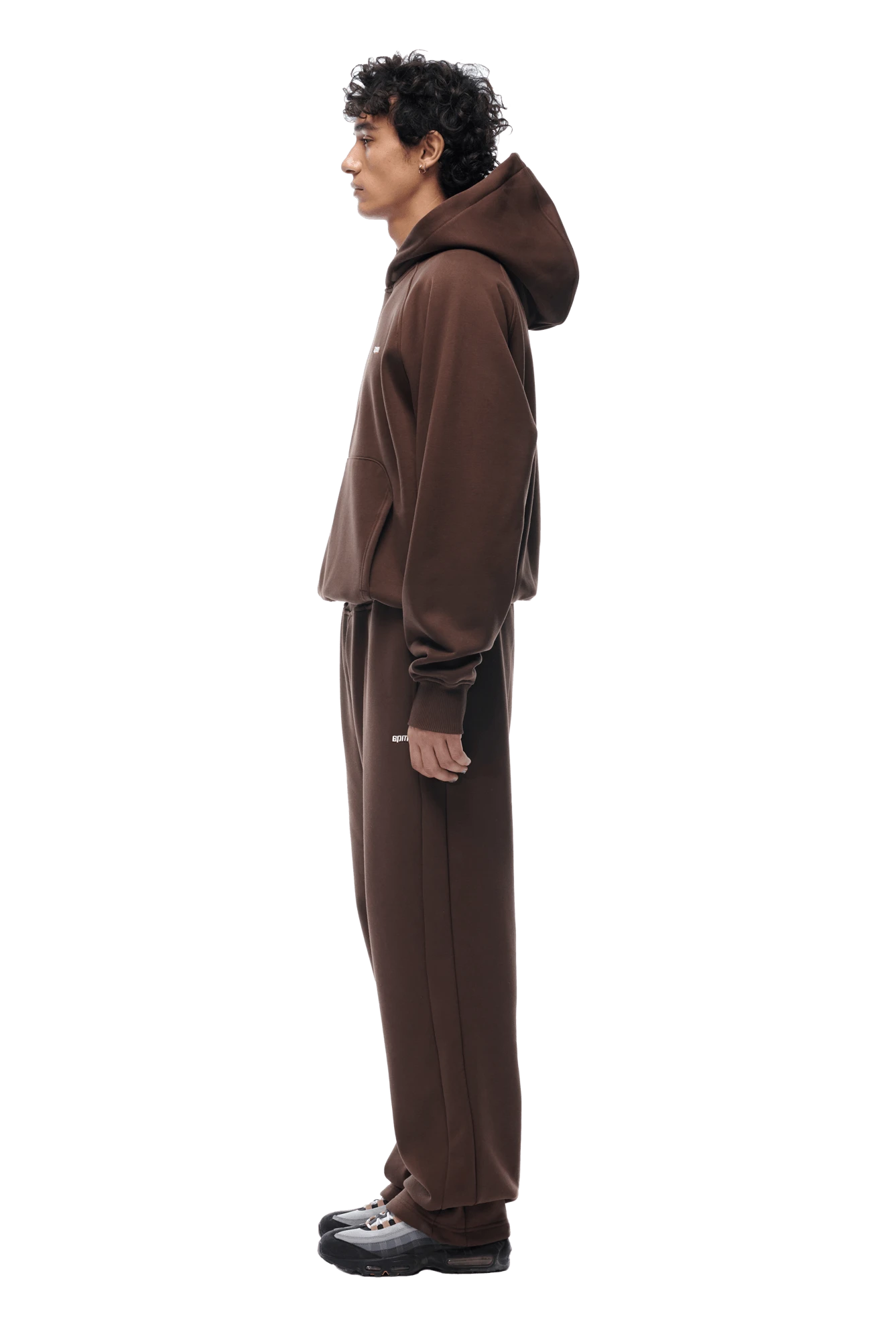 HOODIE CHOCOLATE BROWN(23n05 1100 907 Hlogo) 3 HOODIE CHOCOLATE BROWN(23n05 1100 907 Hlogo) - Image 3