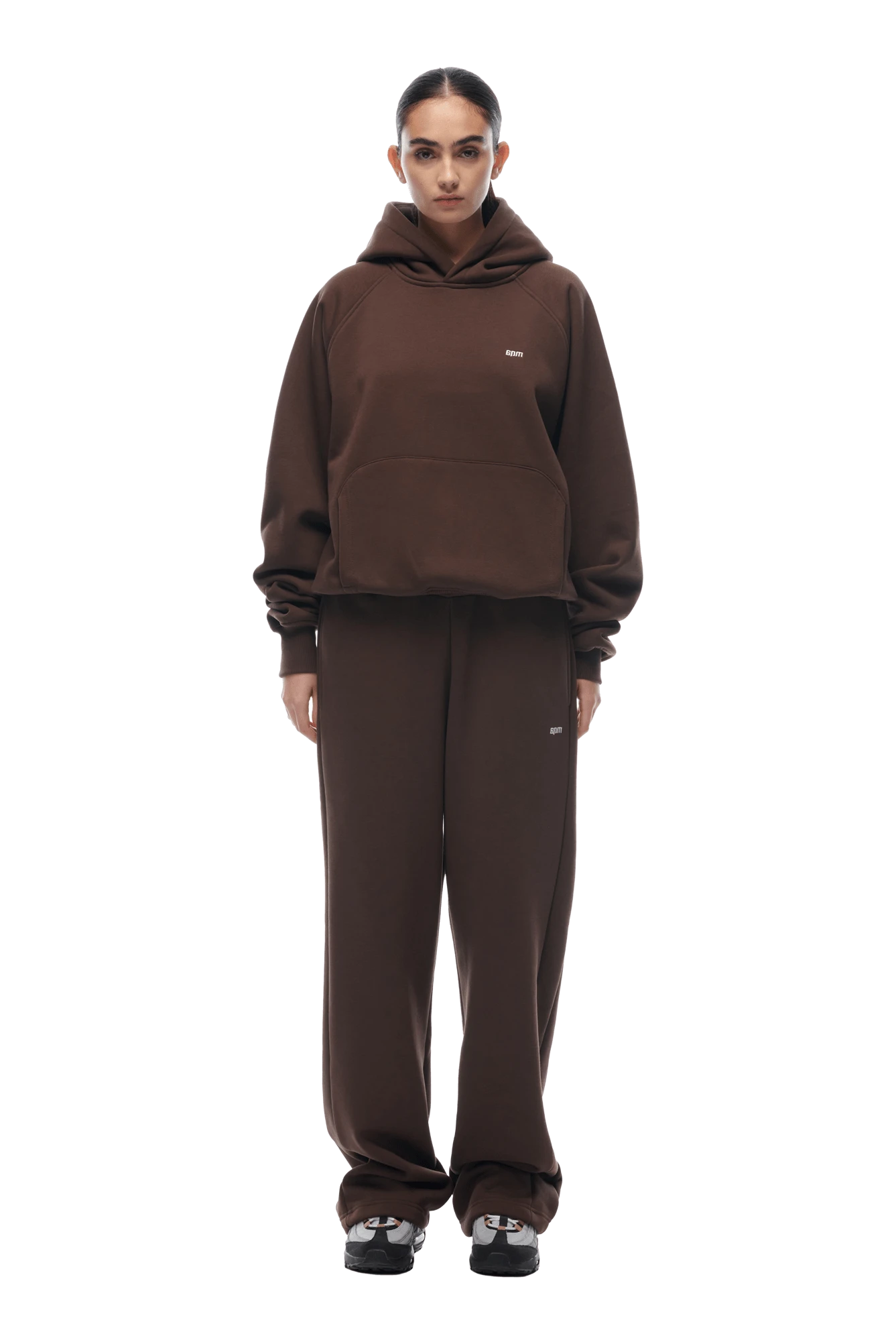 HOODIE CHOCOLATE BROWN(23n05 1100 907 Hlogo) 5 HOODIE CHOCOLATE BROWN(23n05 1100 907 Hlogo) - Image 5