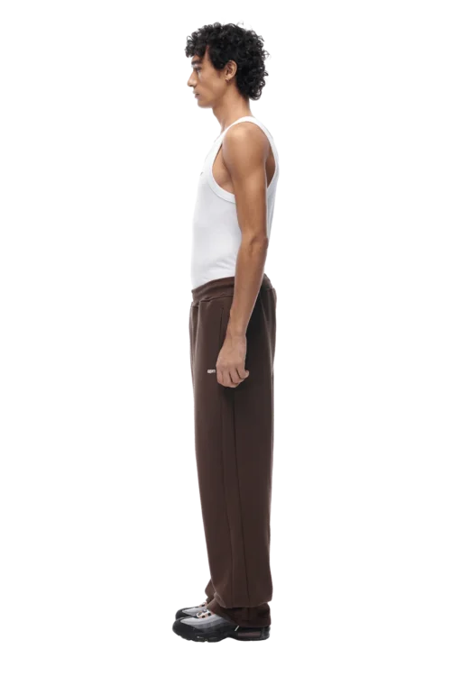 OPEN LEG JOGGER CHOCOLATE BROWN(23n05 2110 907 Swpol) 9 OPEN LEG JOGGER CHOCOLATE BROWN(23n05 2110 907 Swpol) -Simple Daily Wear Store open leg brown 2 min