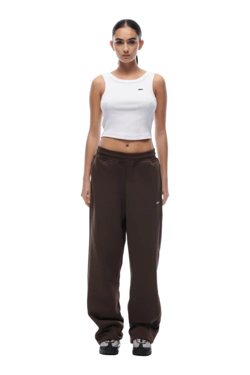 OPEN LEG JOGGER CHOCOLATE BROWN(23n05 2110 907 Swpol) 11 OPEN LEG JOGGER CHOCOLATE BROWN(23n05 2110 907 Swpol) -Simple Daily Wear Store open leg brown 4 min