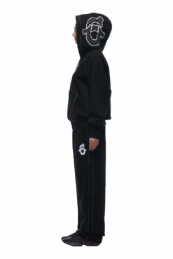 ICONS ZIP HOODIE BLACK(Icons Zip Hoodie Black) -Simple Daily Wear Store tr icon zip hoodie black7 min