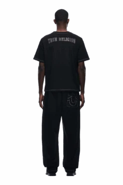 RHINESTONE LOGO T-SHIRT BLACK(Rhinestone Logo T Shirt Black) -Simple Daily Wear Store tr rhinestone logo t shirt3 min