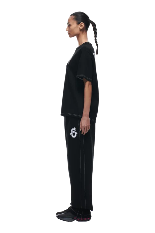 RHINESTONE LOGO T-SHIRT BLACK(Rhinestone Logo T Shirt Black) -Simple Daily Wear Store tr rhinestone logo t shirt5 min